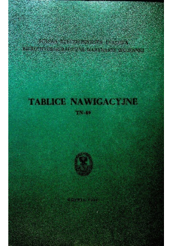 Tablice nawigacyjne TN - 89