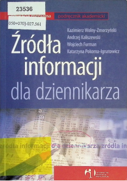 Źródła informacji dla dziennikarza