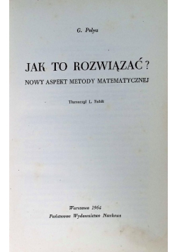 Jak to rozwiązać