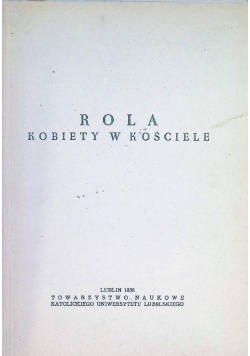 Rola kobiety w kościele