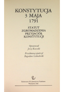Konstytucja 3 maja 1791