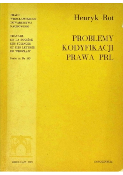 Problemy kodyfikacji prawa PRL