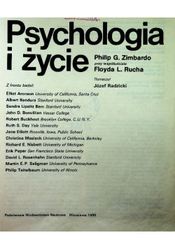 Psychologia i życie