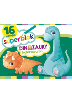 Superblok. Dinozaury Kolorowanki