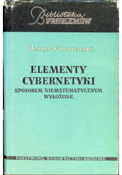 Elementy cybernetyki sposobem niematematycznym