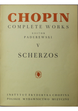 Chopin complete works V scherzos