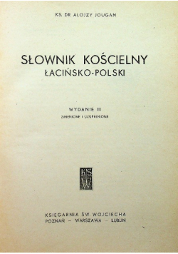 Słownik kościelny łacińsko polski