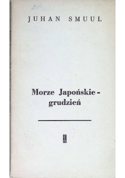 Morze Japońskie grudzień