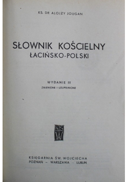 Słownik kościelny łacińsko polski