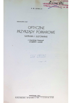 Optyczne przyrządy pomiarowe