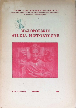 Małopolskie Studia Historyczne rok III Zeszyt 1/ 2
