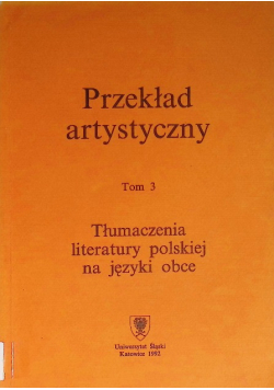 Przekład artystyczny, Tom 3
