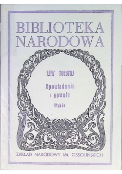 Tołstoj Opowiadania i nowele