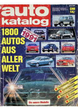 Auto Katalog Modelljahr 1991