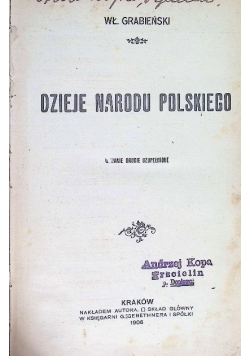 Dzieje narodu polskiego 1906 r.