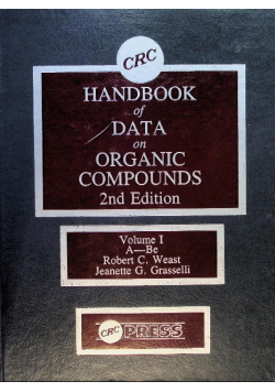 Handbook of Data on Organic Compounds Volume 1
