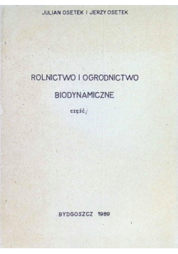 Rolnictwo i ogrodnictwo biodynamiczne