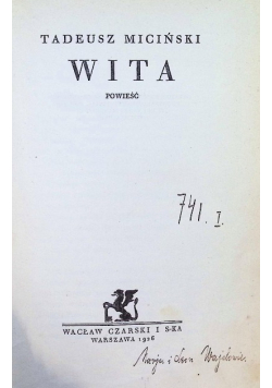 Wita powieść 1926 r.