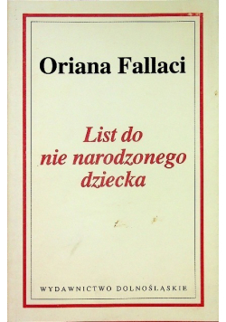 List do nie narodzonego dziecka