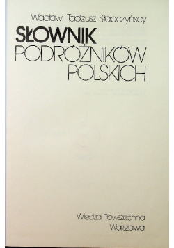 Słownik podróżników polskich