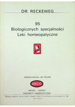 95 biologicznych specjalności leki homeopatyczne
