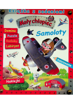 Mały chłopiec. Książka z zadaniami. Samoloty