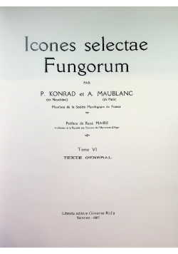 Icones selectae Fungorum Tom VI