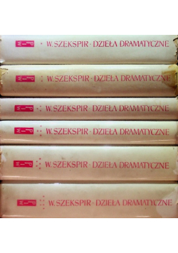 Szekspir Dzieła dramatyczne Tom 1 do 6