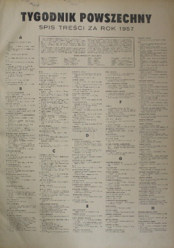 Tygodnik Powszechny Nr 1 do 51 / 1957