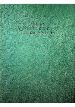 Tablice funkcyj eulera i pokrewnych