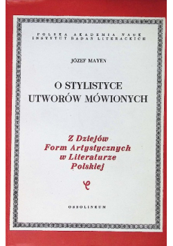 O stylistyce utworów mówionych