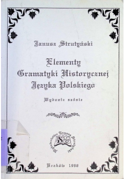 Elementy gramatyki historycznej języka Polskiego
