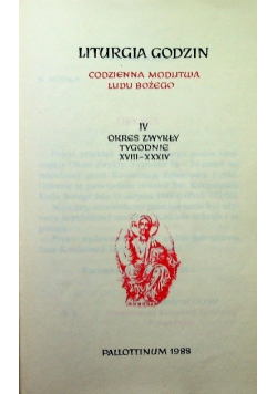 Liturgia godzin IV okres zwykły tygodnie XVIII XXXIV