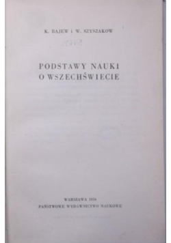 Podstawy nauki w wszechświecie