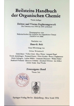 Beilsteins handbuch der organischen Chemie Vol 20 / 5