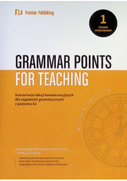 Grammar points for teaching scenariusze lekcji konwersacyjnych dla zagadnień gramatycznych z poziomu A1