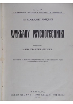 Wykłady Psychotechniki