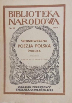 Średniowieczna poezja Polska świecka
