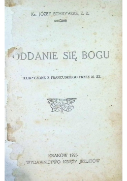 Oddanie się Bogu 1923