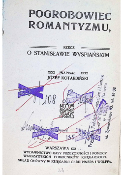 Pogrobowiec romantyzmu 1909 r.