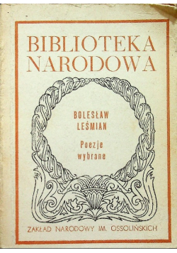 Leśmian Poezje wybrane