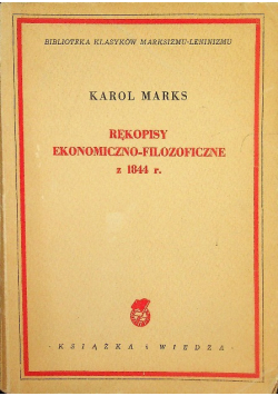 Rękopisy ekonomiczno-filozoficzne z 1844 r.
