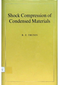 Shock Compression of Condensed Materials