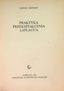 Praktyka przekształcenia Laplace a