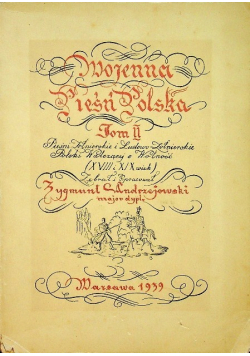 Wojenna pieśń polska Tom II, 1939 r.