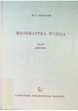 Matematyka wyższa Tom 4 Część 2