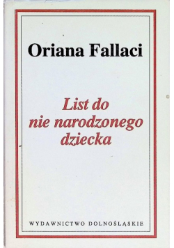 List do nie narodzonego dziecka