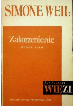 Zakorzenienie Wybór pism