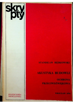 Akustyka budowli Ochrona przeciwdźwiękowa