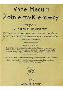 Vade Mecum Żołnierza - Kierowcy 1945 r.